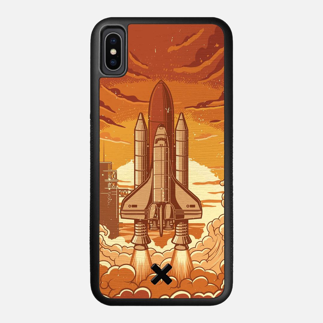 Launch Case for the Apple iPhone XS Max featuring a UV Printed Wenge Wood backer with the Keyway X Mark#Phone Model_iPhone XS Max