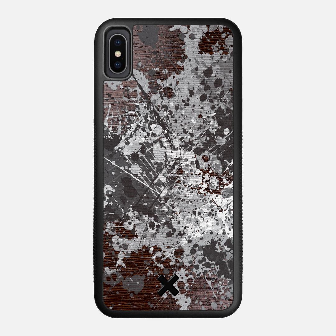 Mono Case for the Apple iPhone XS Max featuring a UV Printed Wenge Wood backer with the Keyway X Mark#Phone Model_iPhone XS Max