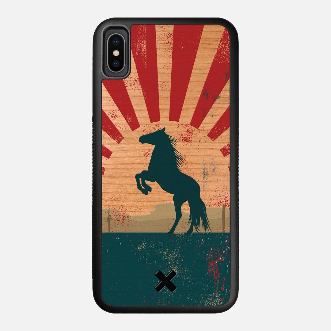 Mustang Case for the Apple iPhone XS Max featuring a UV Printed Cherry Wood backer with the Keyway X Mark#Phone Model_iPhone XS Max