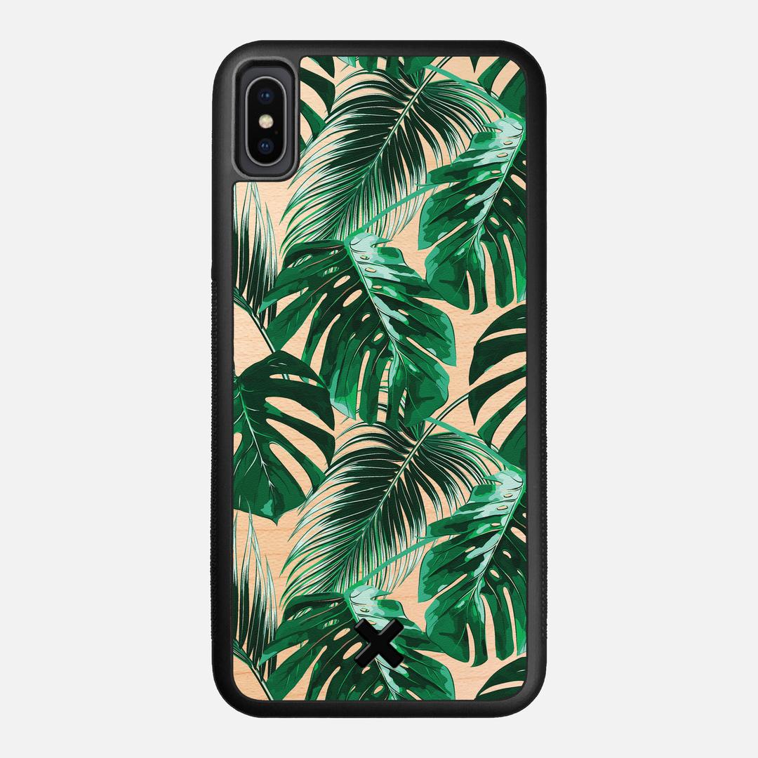 Palm Case for the Apple iPhone XS Max featuring a UV Printed Maple Wood backer with the Keyway X Mark#Phone Model_iPhone XS Max