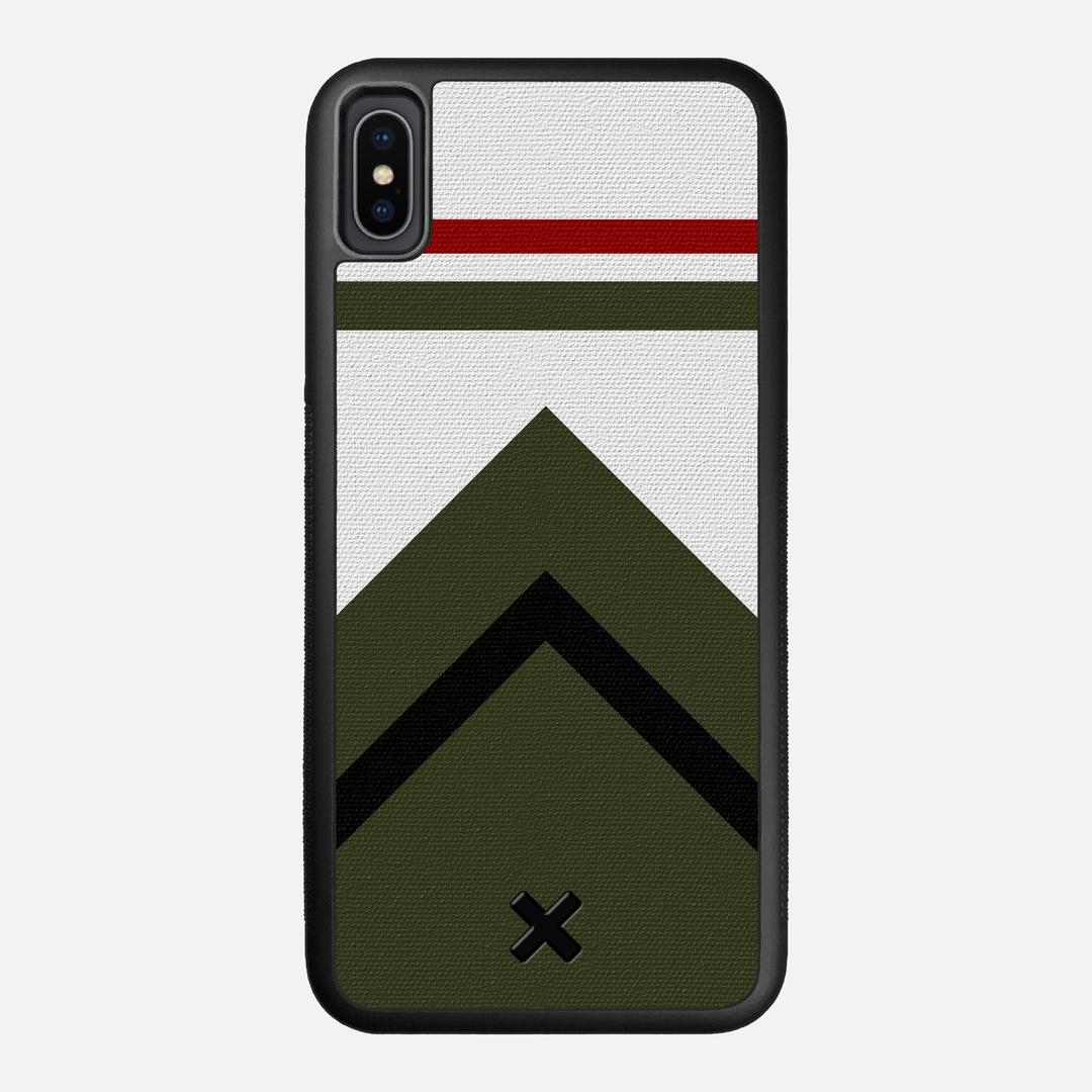 Peak Case for the Apple iPhone XS Max featuring a UV Printed Cotton Canvas backer with the Keyway X Mark#Phone Model_iPhone XS Max