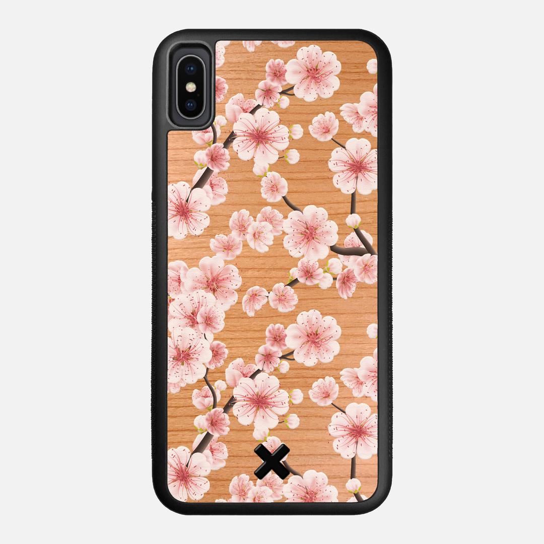 Sakura Case for the Apple iPhone XS Max featuring a UV Printed Cherry Wood backer with the Keyway X Mark#Phone Model_iPhone XS Max