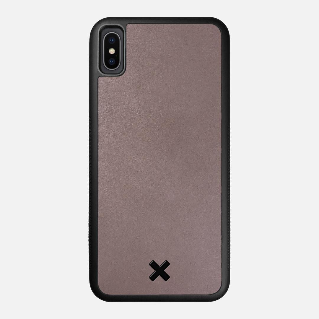Slate Leather Case for the Apple iPhone XS Max featuring a Genuine Leather backer with the Keyway X Mark#Phone Model_iPhone XS Max