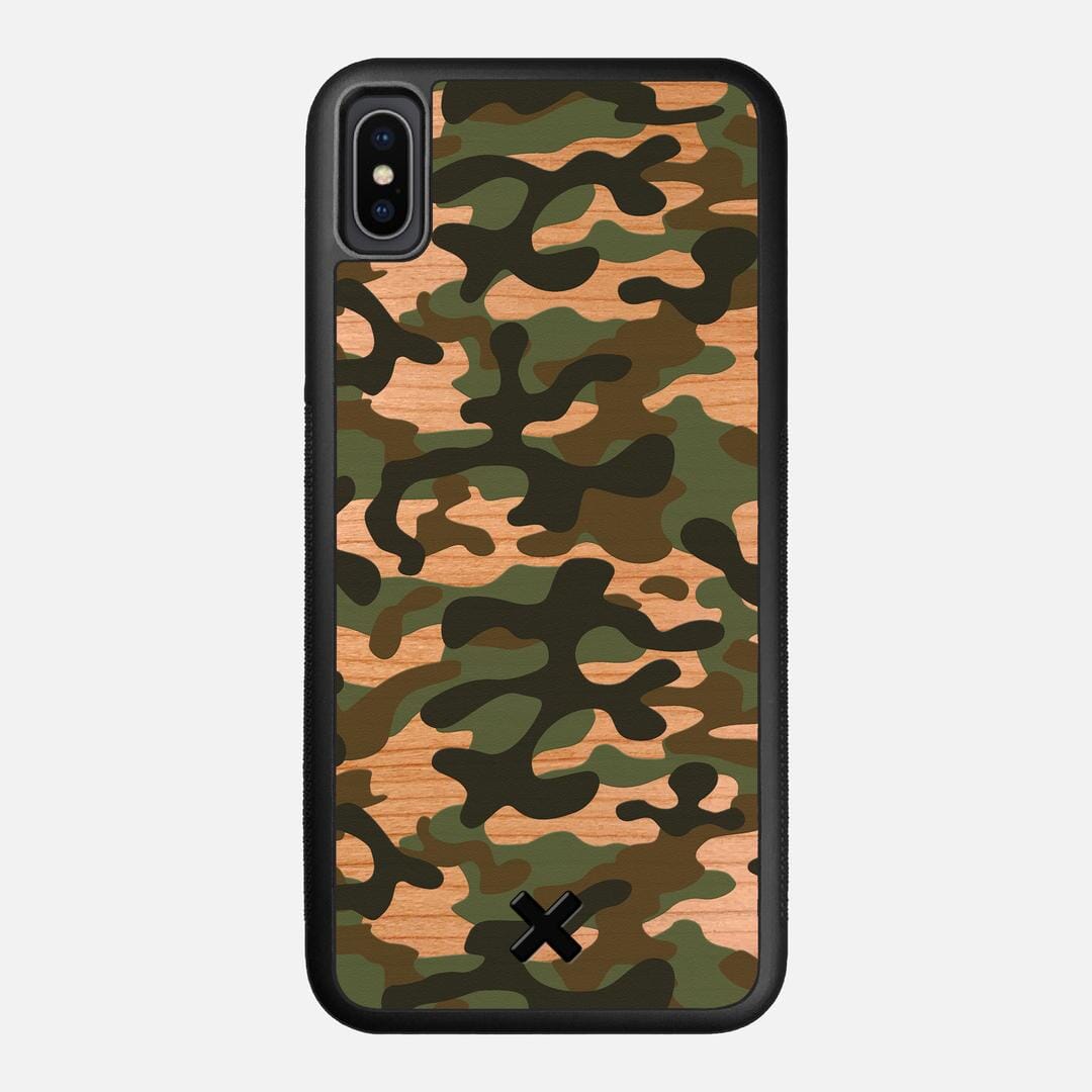 Trooper Case for the Apple iPhone XS Max featuring a UV Printed and Cherry Wood backer with the Keyway X Mark#Phone Model_iPhone XS Max