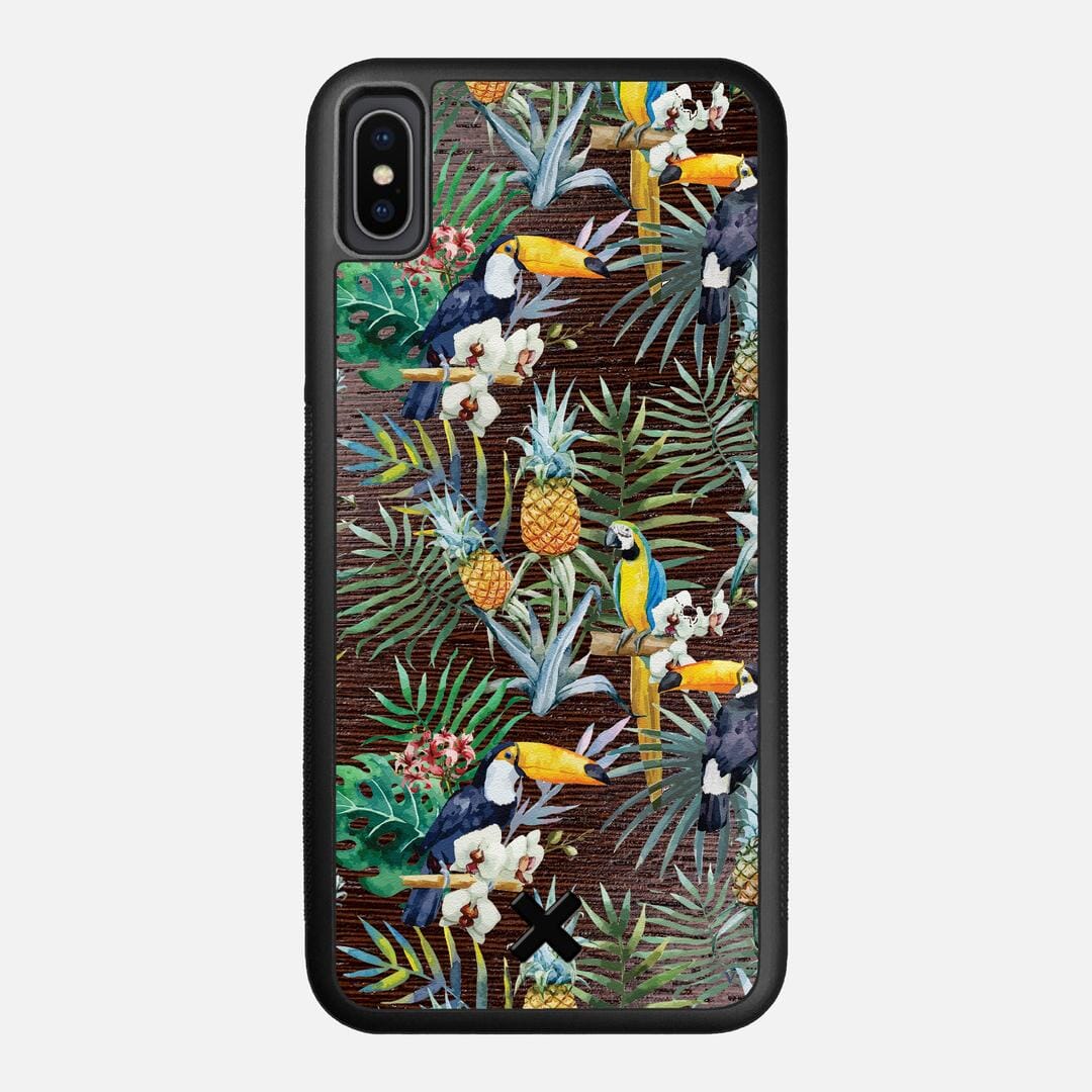 Tropic Case for the Apple iPhone XS Max featuring a UV Printed and Wenge Wood backer with the Keyway X Mark#Phone Model_iPhone XS Max
