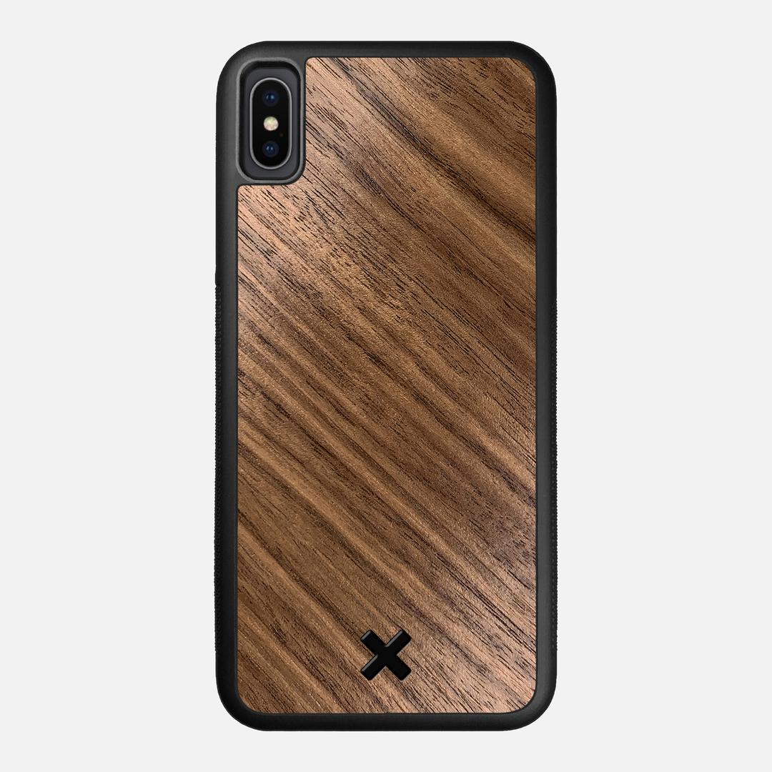 Walnut Pure Case for the Apple iPhone XS Max featuring a Walnut Wood backer with the Keyway X Mark#Phone Model_iPhone XS Max