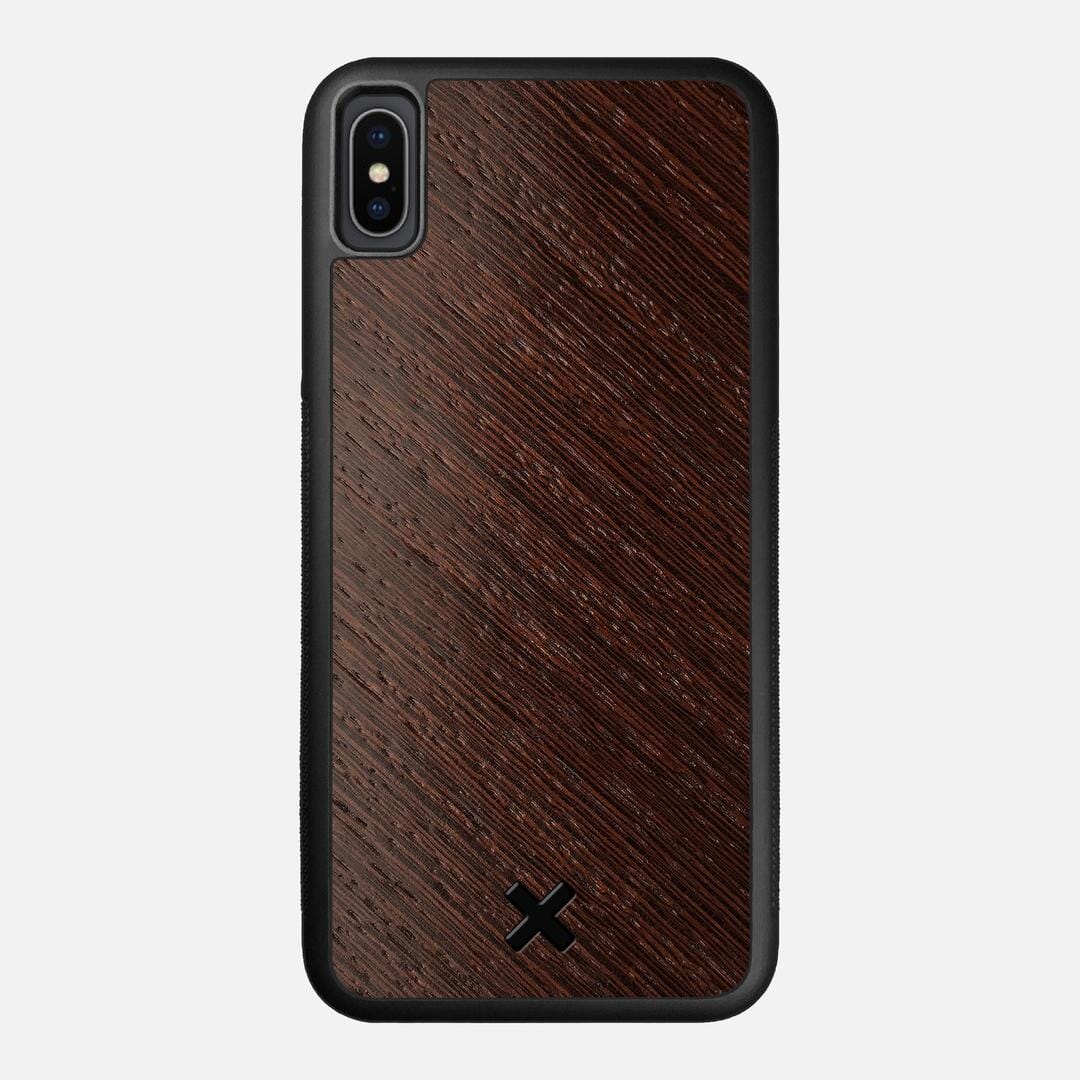Wenge Pure Case for the Apple iPhone XS Max featuring a Wenge Wood backer with the Keyway X Mark#Phone Model_iPhone XS Max