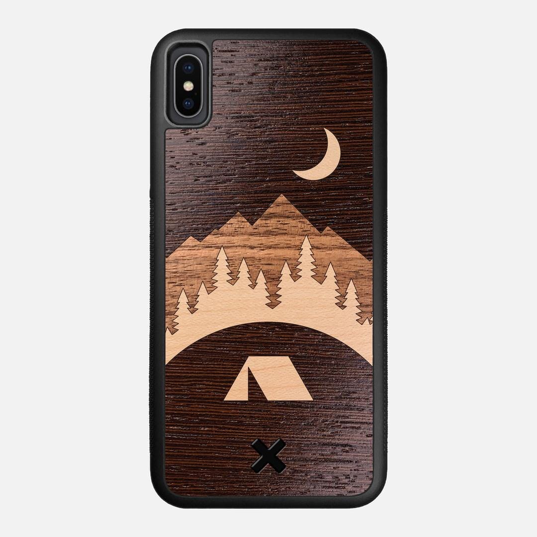 Woodland Case for the Apple iPhone XS Max featuring a Wenge, Maple, and Walnut Wood backer with the Keyway X Mark#Phone Model_iPhone XS Max