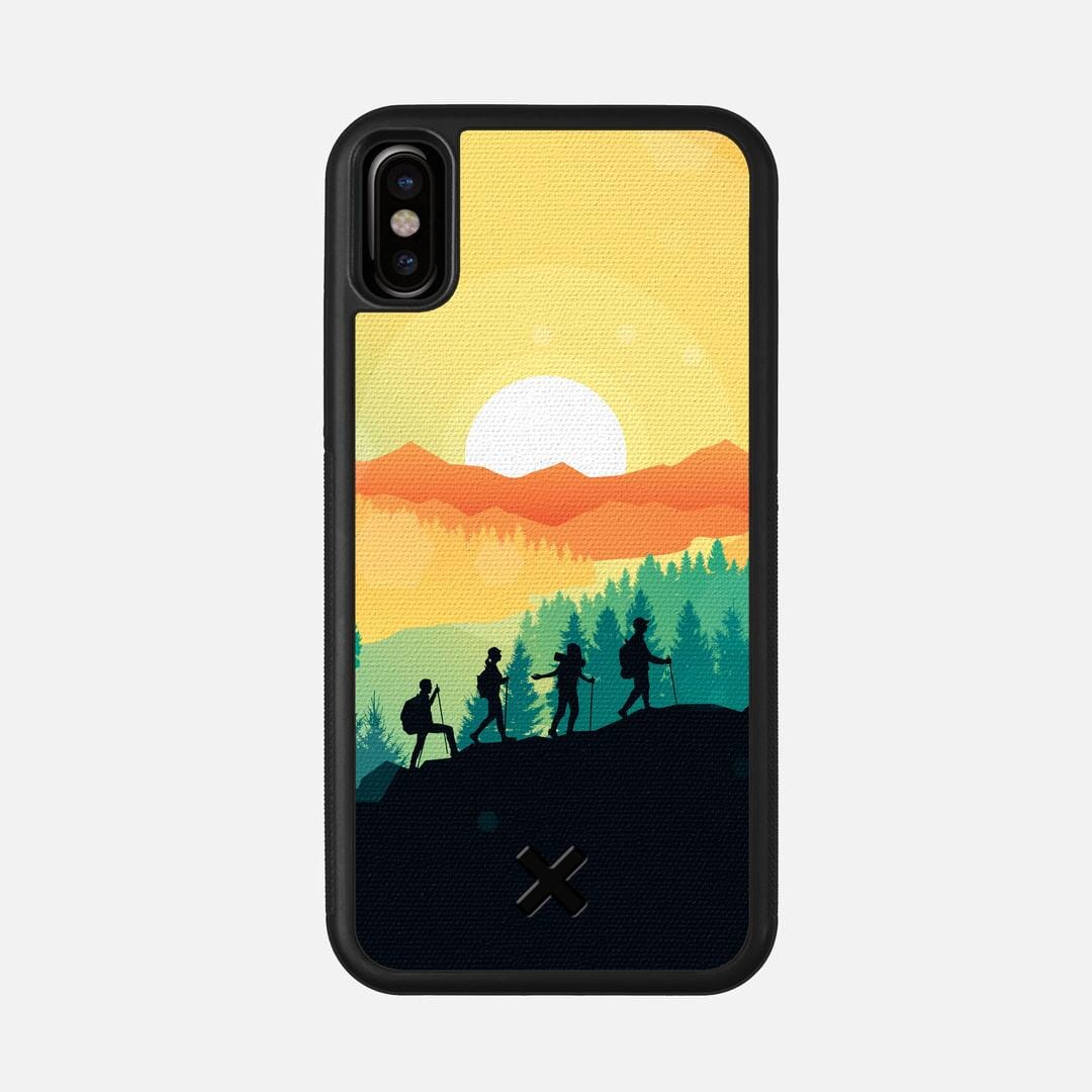 Expedition Case for the Apple iPhone X featuring a UV Printed Cotton Canvas backer with the Keyway X Mark#Phone Model_iPhone X