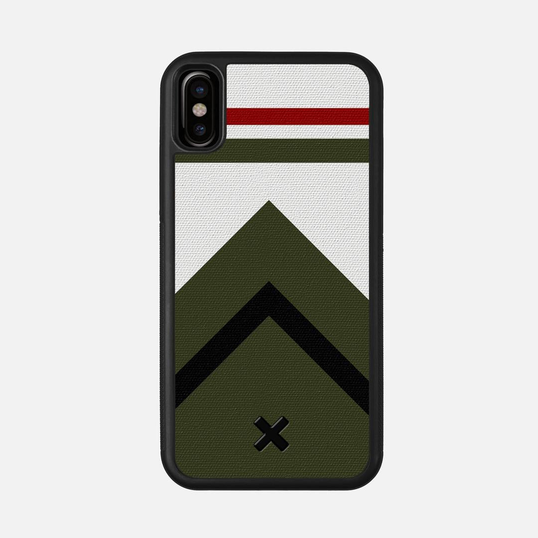 Peak Case for the Apple iPhone X featuring a UV Printed Cotton Canvas backer with the Keyway X Mark#Phone Model_iPhone X