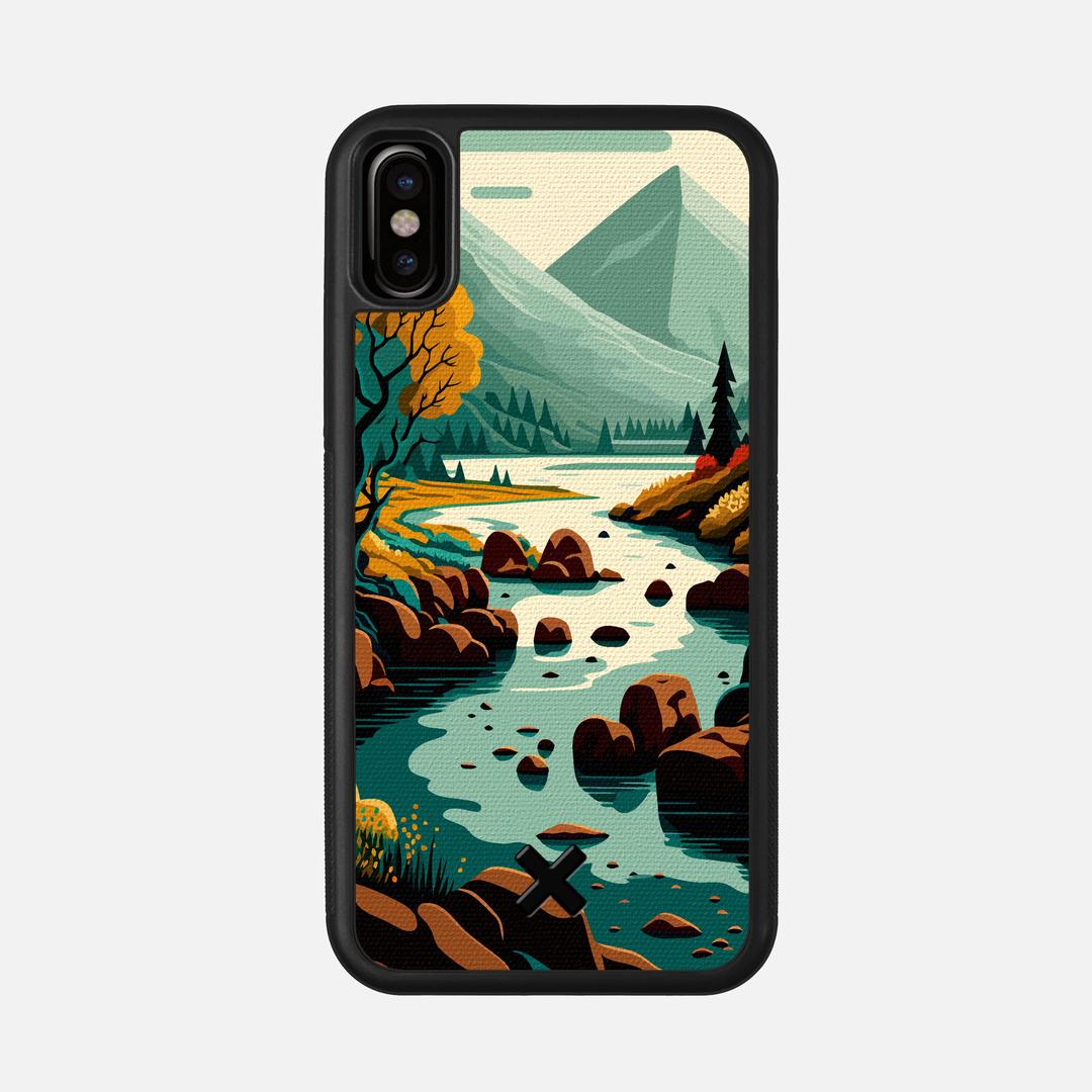 Sanctuary Case for the Apple iPhone X featuring a UV Printed Cotton Canvas backer with the Keyway X Mark#Phone Model_iPhone X