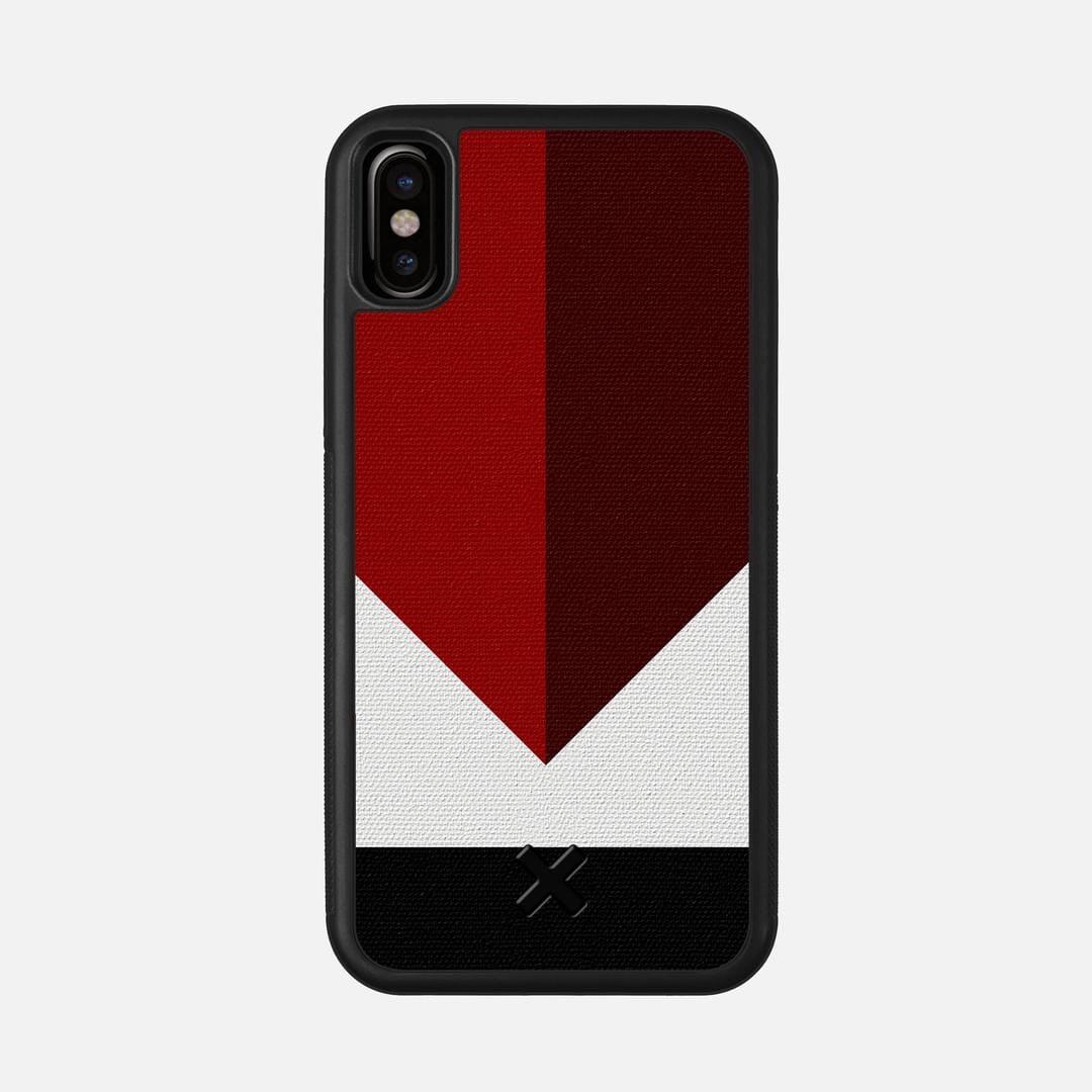 Valley Case for the Apple iPhone X featuring a UV Printed Cotton Canvas backer with the Keyway X Mark#Phone Model_iPhone X