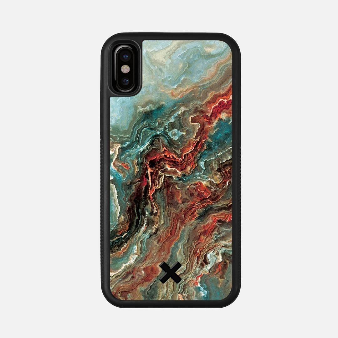 Verona Case for the Apple iPhone X featuring a UV Printed Wenge Wood backer with the Keyway X Mark#Phone Model_iPhone X