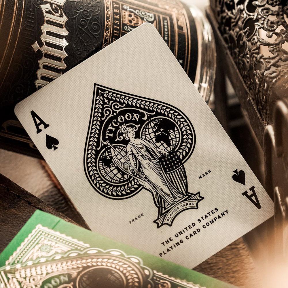 KEYWAY | Theory 11 - Green Tycoon Premium Playing Cards Unique Ace of Spades