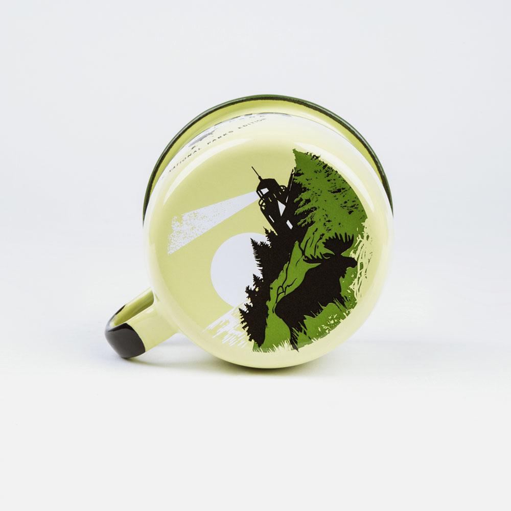 KEYWAY | Emalco - Acadia Bellied Enamel Mug, Handcrafted by Artisans in Poland, Bottom Print View