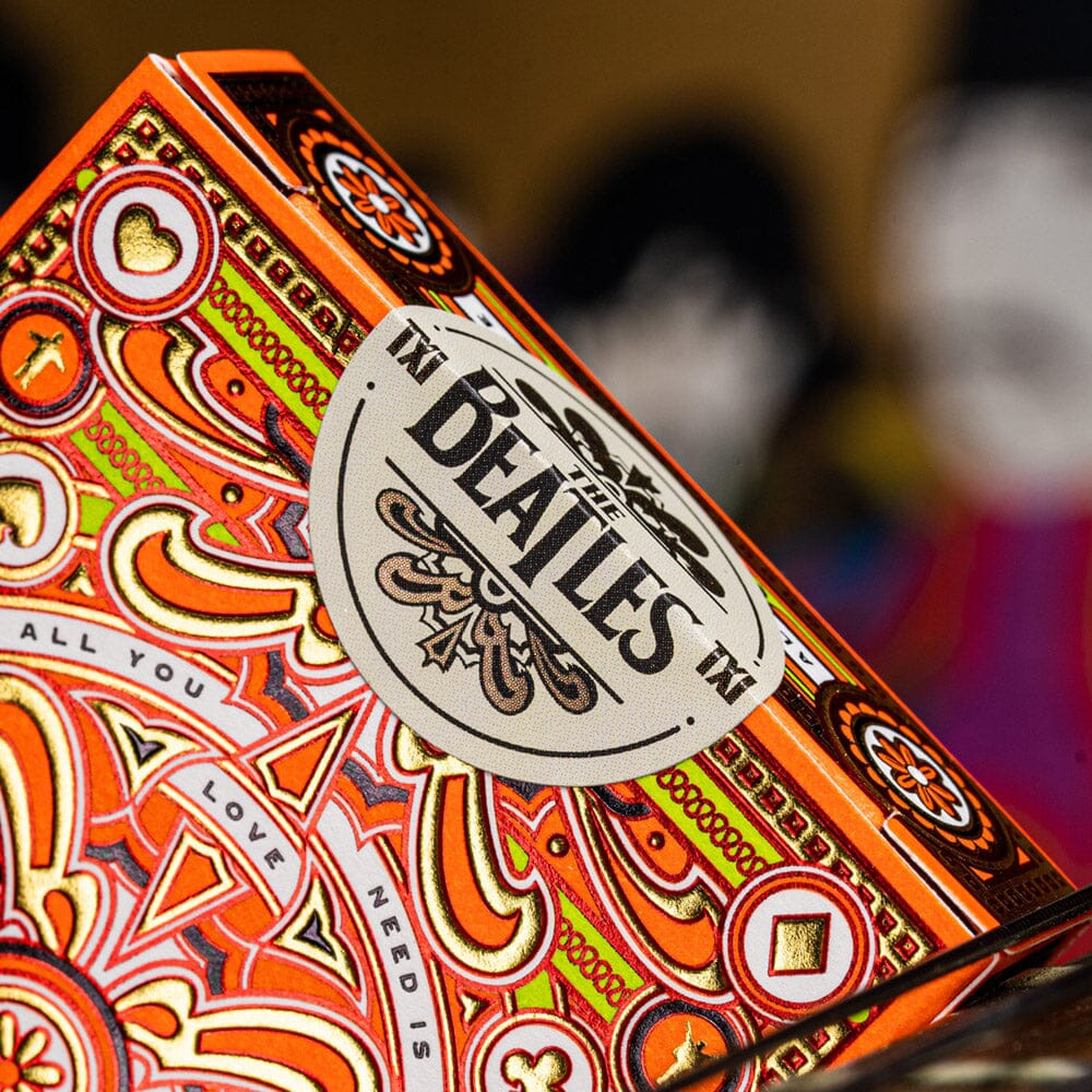 KEYWAY | Theory 11 - The Beatles Orange Premium Playing Cards Detailed Sticker