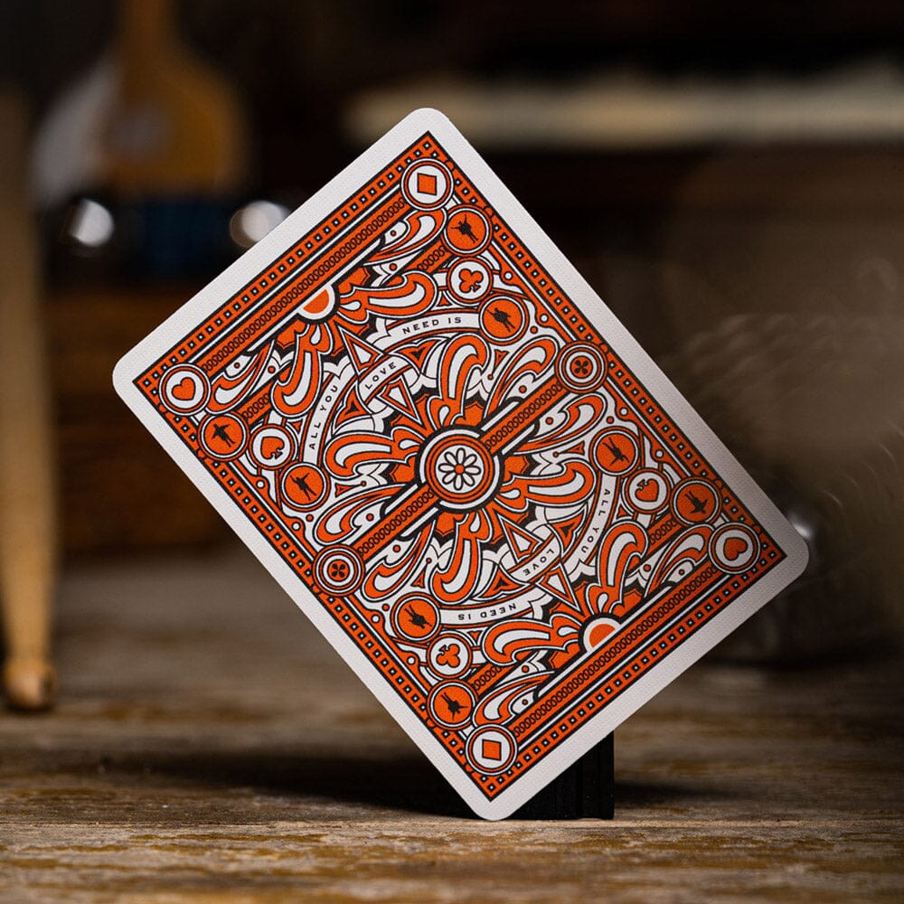 KEYWAY | Theory 11 - The Beatles Orange Premium Playing Cards Back Print