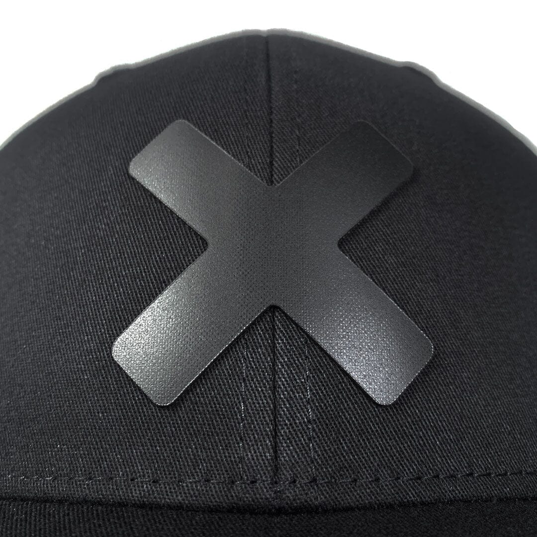 X-Mark Snapback, Black on Black