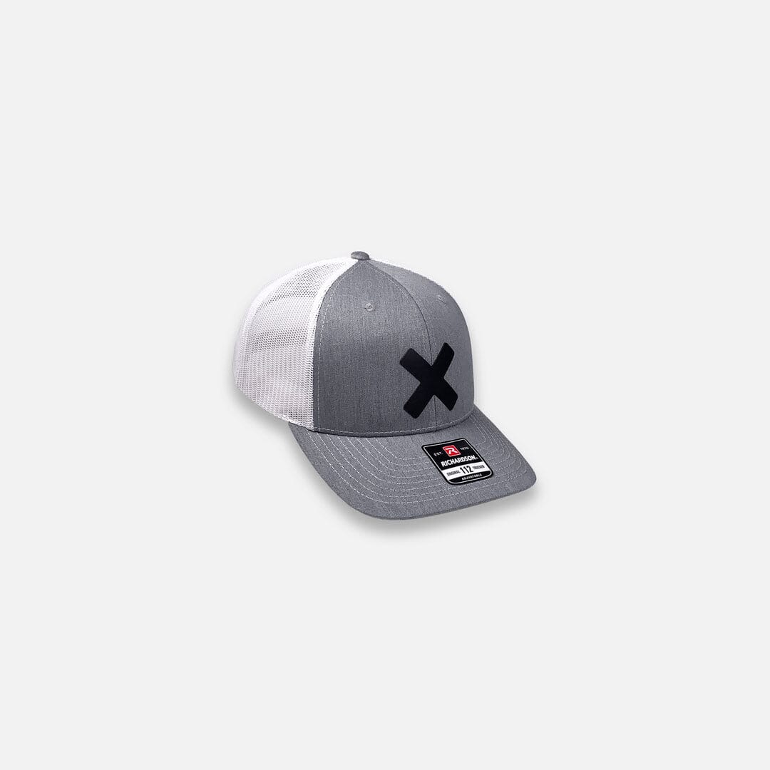 X-Mark Snapback, Black on Grey