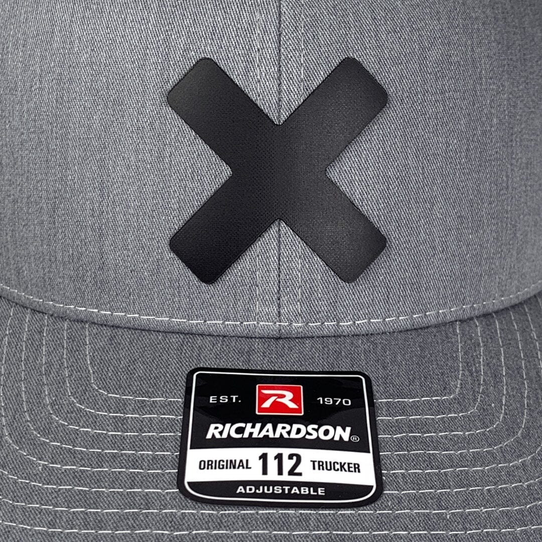 X-Mark Snapback, Black on Grey