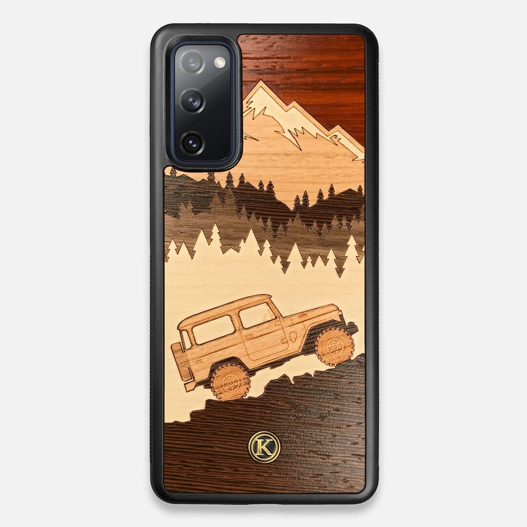 TPU/PC Sides of the Off-Road Wood Galaxy S20 FE Case by Keyway Designs