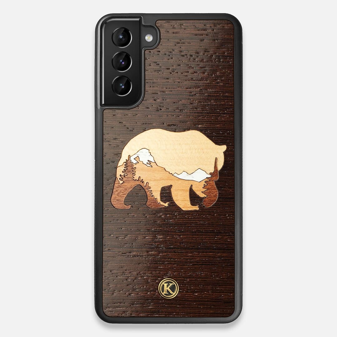 TPU/PC Sides of the Bear Mountain Wood Galaxy S21 Plus Case by Keyway Designs