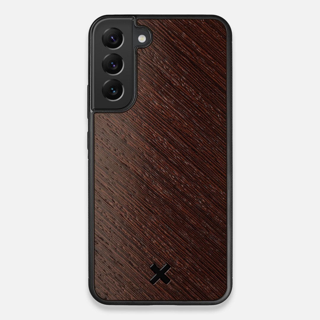 Front view of the Wenge Pure Minimalist Wood Galaxy S22 Plus Case by Keyway Designs