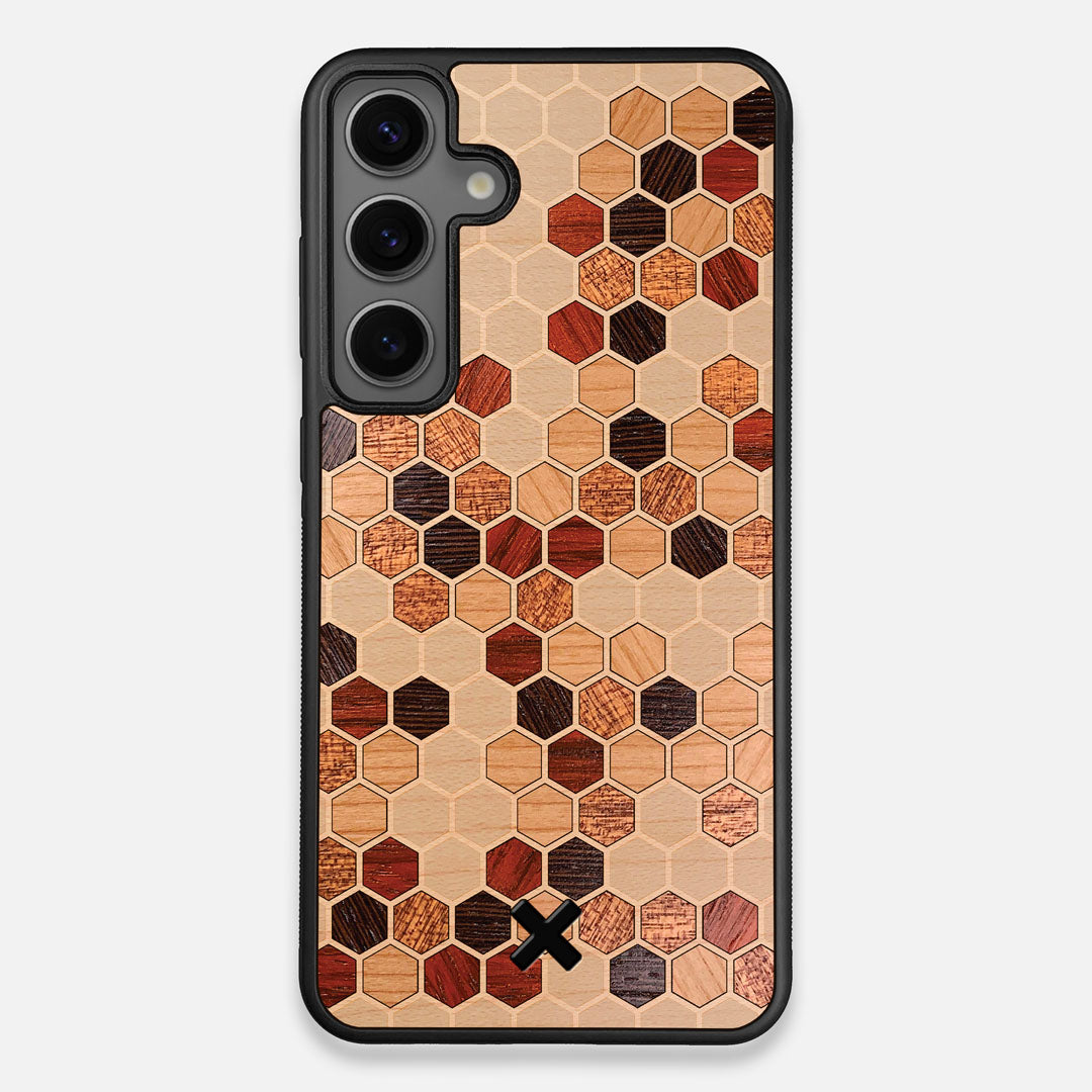 Front view of the Cellular Maple Wood Galaxy S24 Plus Case by Keyway Designs