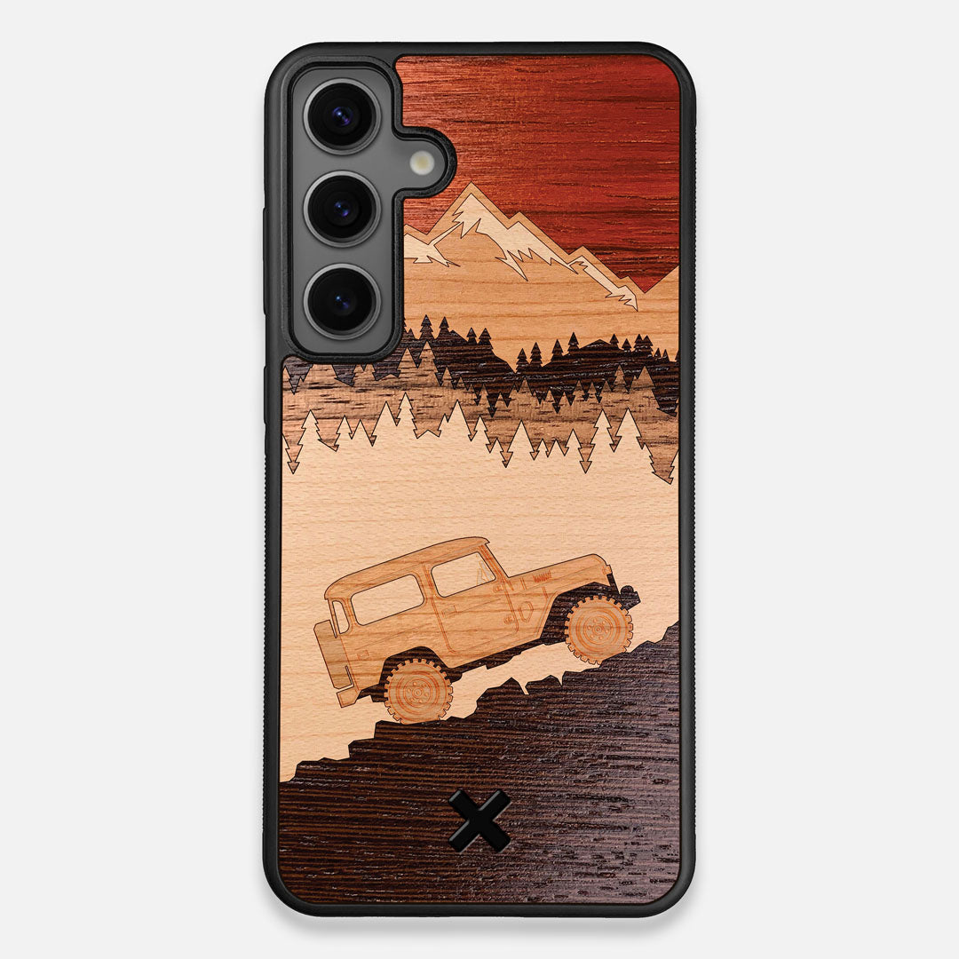 TPU/PC Sides of the Off-Road Wood Galaxy S24 Plus Case by Keyway Designs
