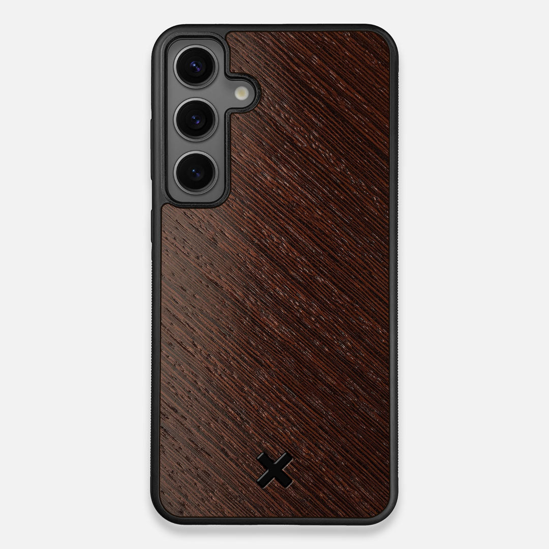 Front view of the Wenge Pure Minimalist Wood Galaxy S24 Plus Case by Keyway Designs