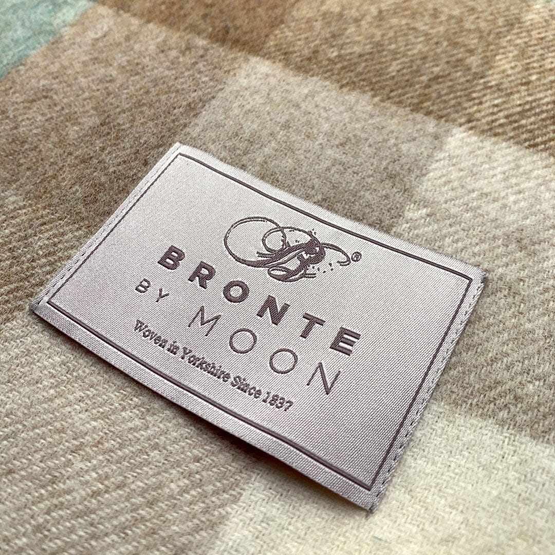 KEYWAY | Merino Camp Blanket in the Eucalyptus Colourway Bronte Moon Logo