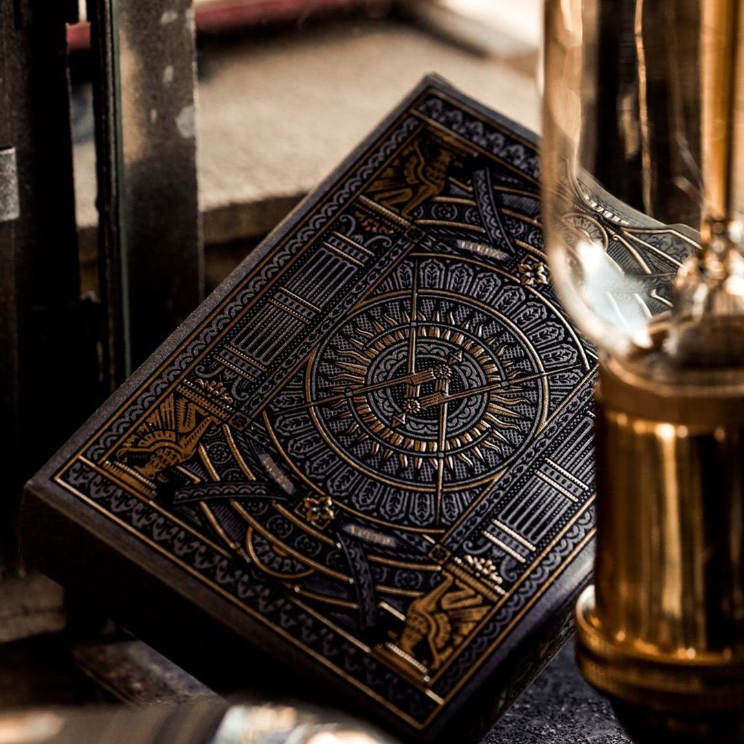 KEYWAY | Theory 11 - Black Hudson Premium Playing Cards detailed back print