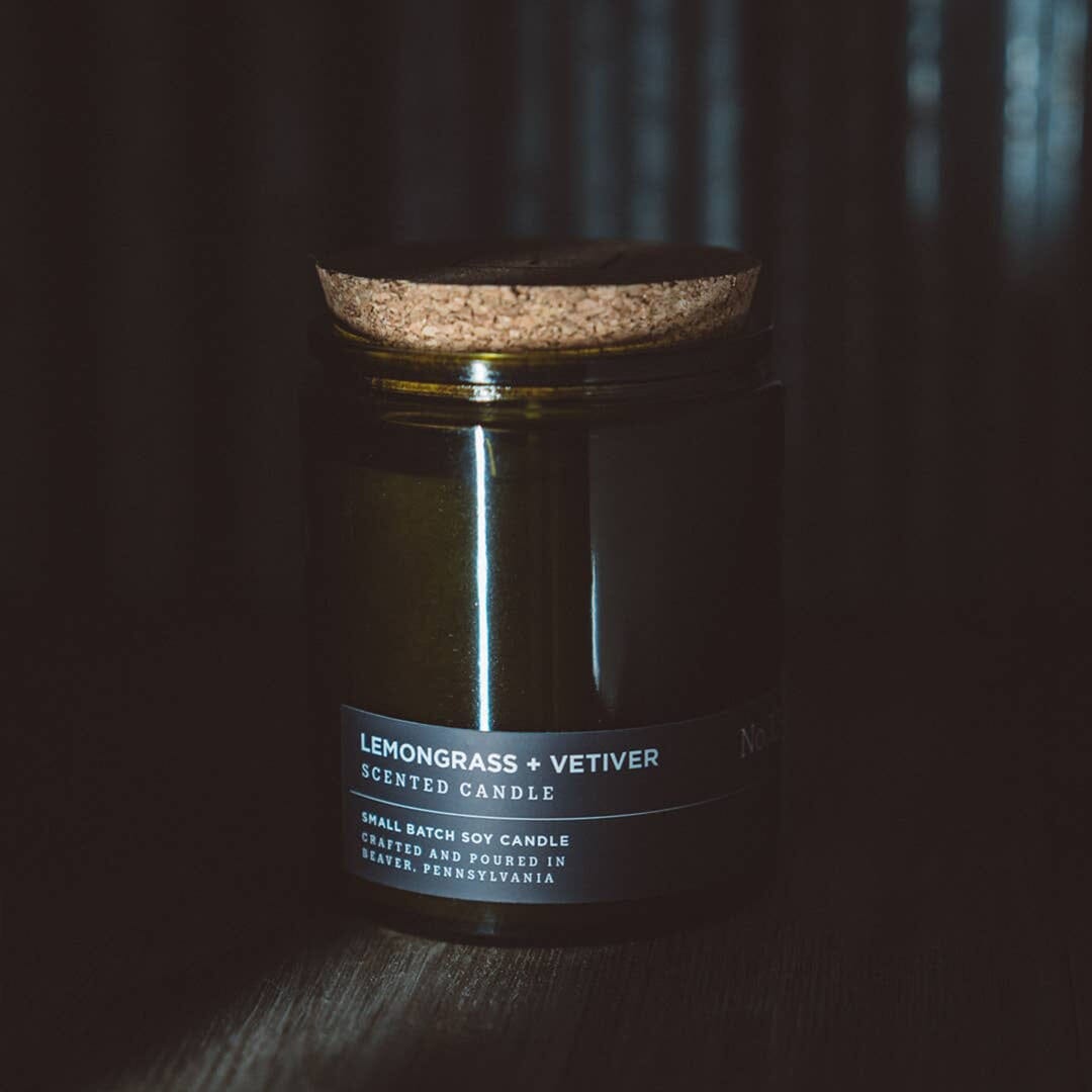 Cord + Iron - Lemongrass & Vetiver - Soy Handle Wick Type