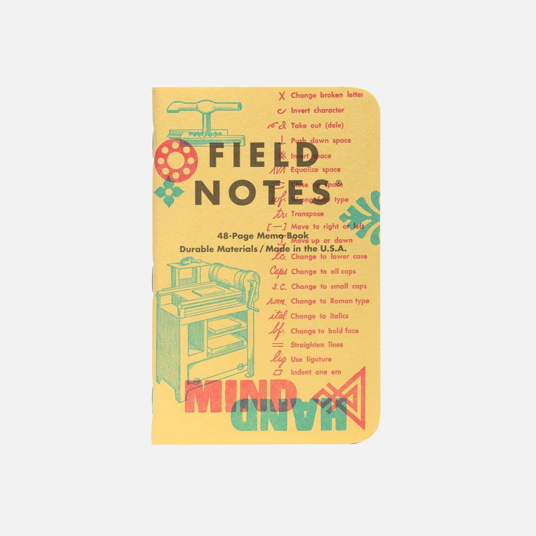 Field Notes - United States of Letterpress, Pack C, Front Cover