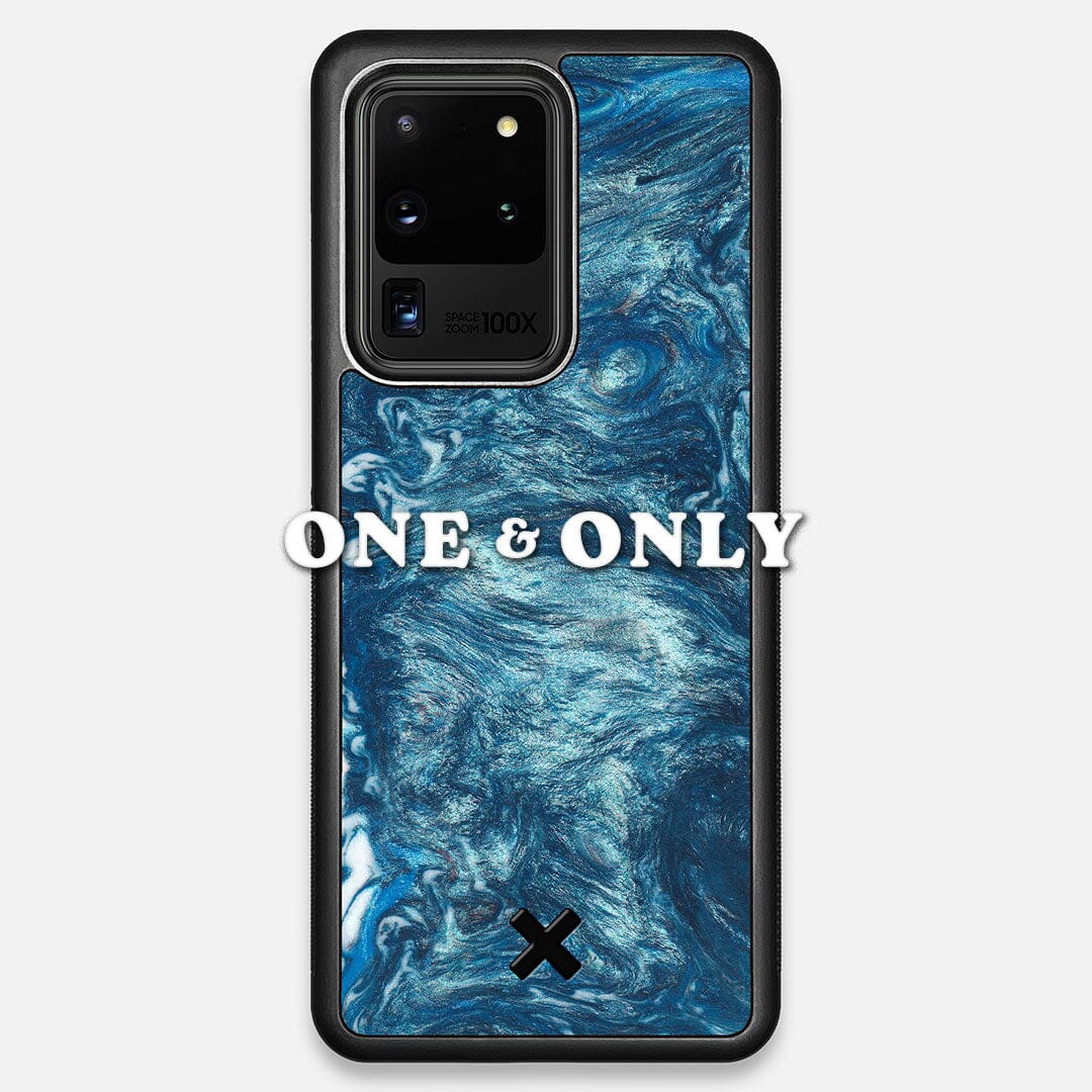 Front view of the One and Only Wood and Resin Galaxy S20 Ultra Case by Keyway Designs