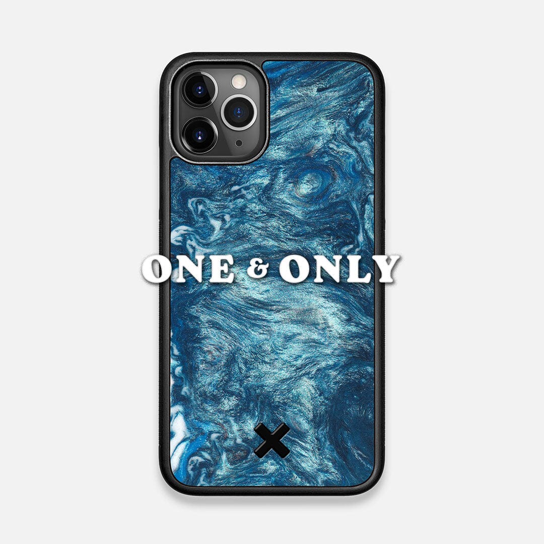 Front view of the One and Only Wood and Resin iPhone 11 Pro Case by Keyway Designs