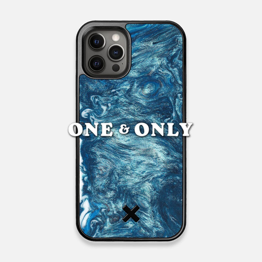 Front view of the One and Only Wood and Resin iPhone 12/12 Pro Case by Keyway Designs