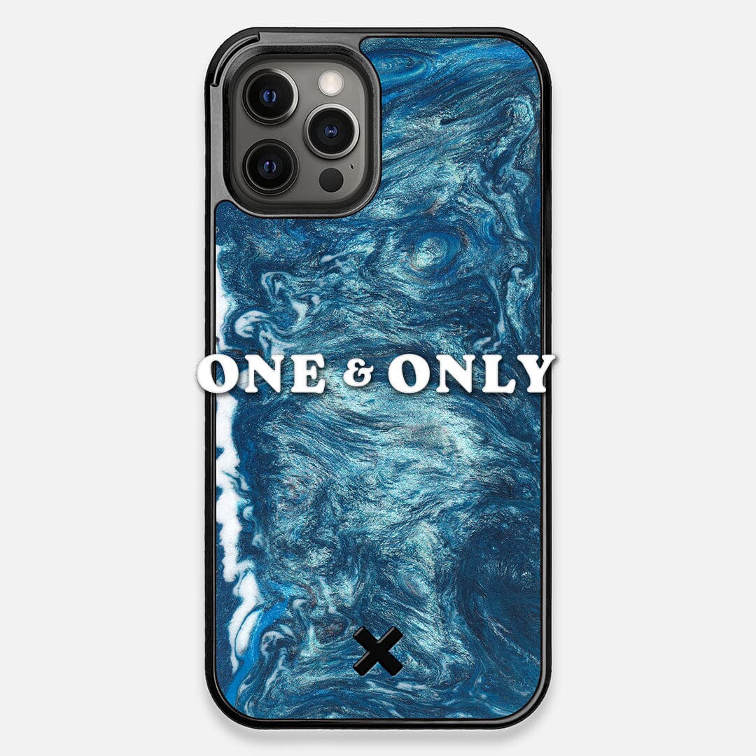 Front view of the One and Only Wood and Resin iPhone 12 Pro Max Case by Keyway Designs