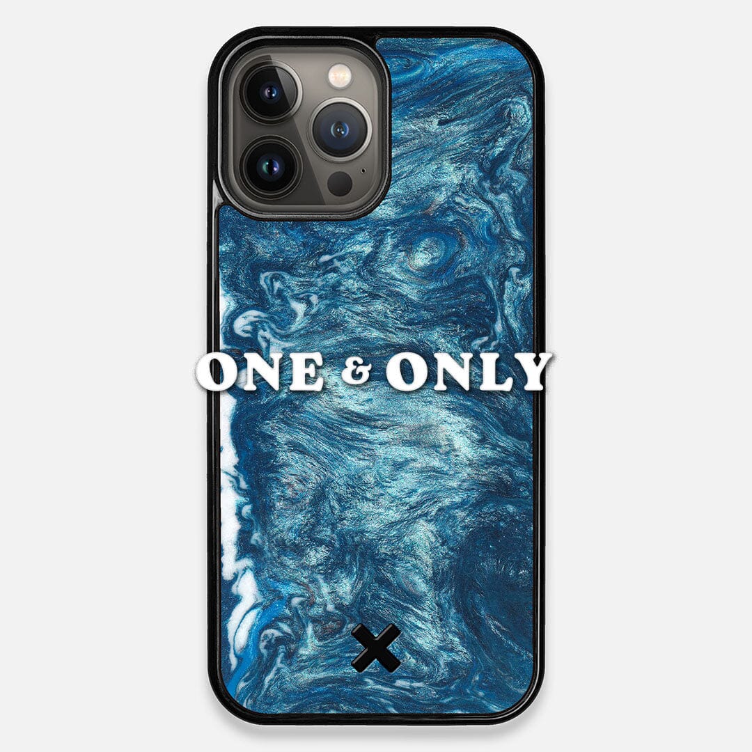 Front view of the One and Only Wood and Resin iPhone 13 Pro Max Case by Keyway Designs