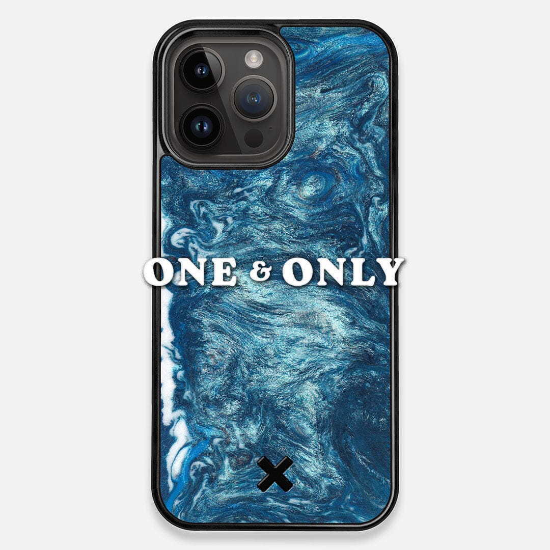 Front view of the One and Only Wood and Resin iPhone 14 Pro Max Case by Keyway Designs