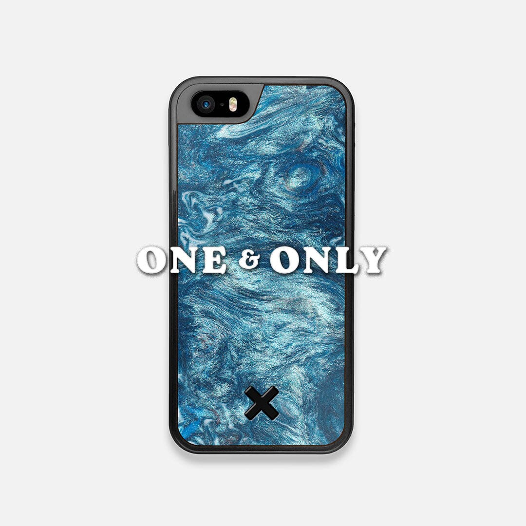 Front view of the One and Only Wood and Resin iPhone 5 Case by Keyway Designs