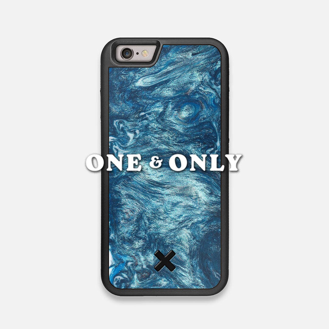 Front view of the One and Only Wood and Resin iPhone 6 Case by Keyway Designs