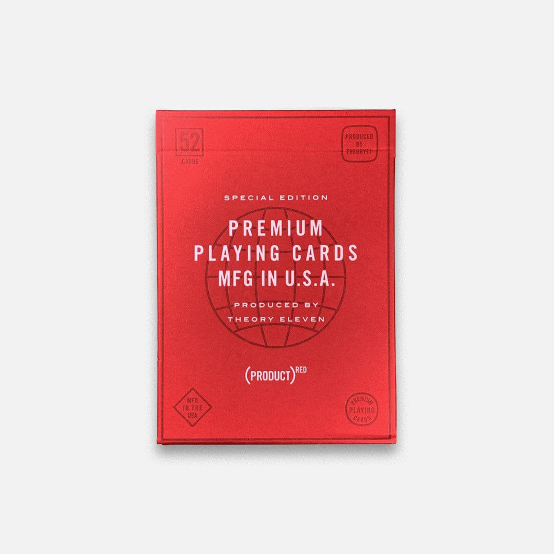 KEYWAY | Theory 11 - (PRODUCT)RED AIDS Foundation Premium Playing Cards Flat Front View