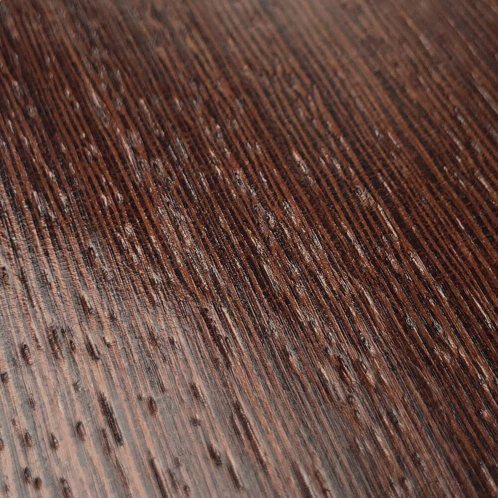 Zoomed in detailed shot of the Wenge Pure Minimalist Wood iPhone 13 Pro Max Case by Keyway Designs