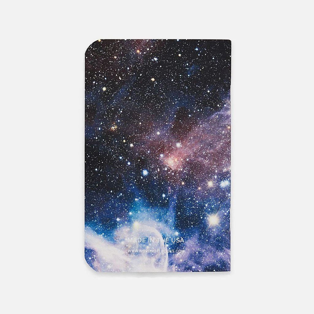 Word. - Intergalactic, USA Made Pocket Notebook, Back View