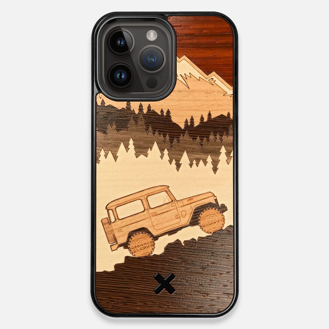 TPU/PC Sides of the Off-Road Wood iPhone 15 Pro Max MagSafe Case by Keyway Designs