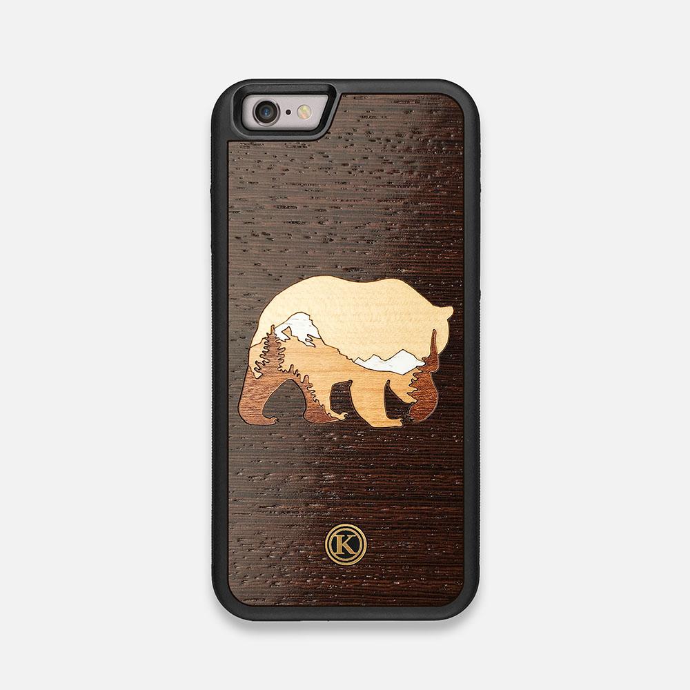 Front view of the Bear Mountain Wood iPhone 6 Case by Keyway Designs