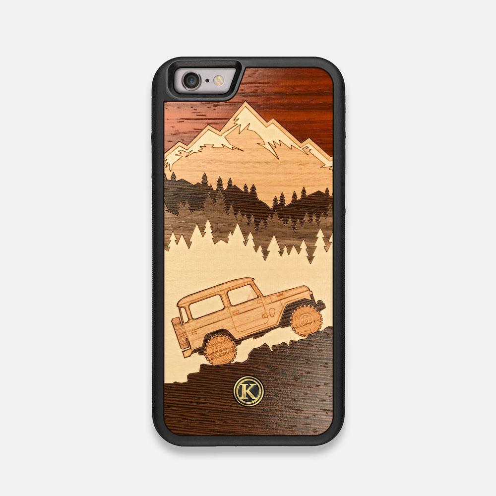 Front view of the Off-Road Wood iPhone 6 Case by Keyway Designs