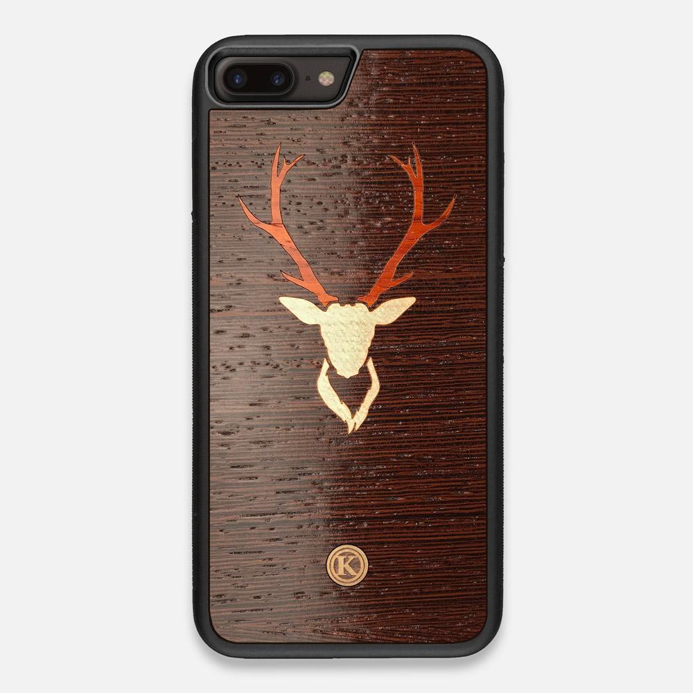 Front view of the Stag Wenge Wood iPhone 7/8 Plus Case by Keyway Designs
