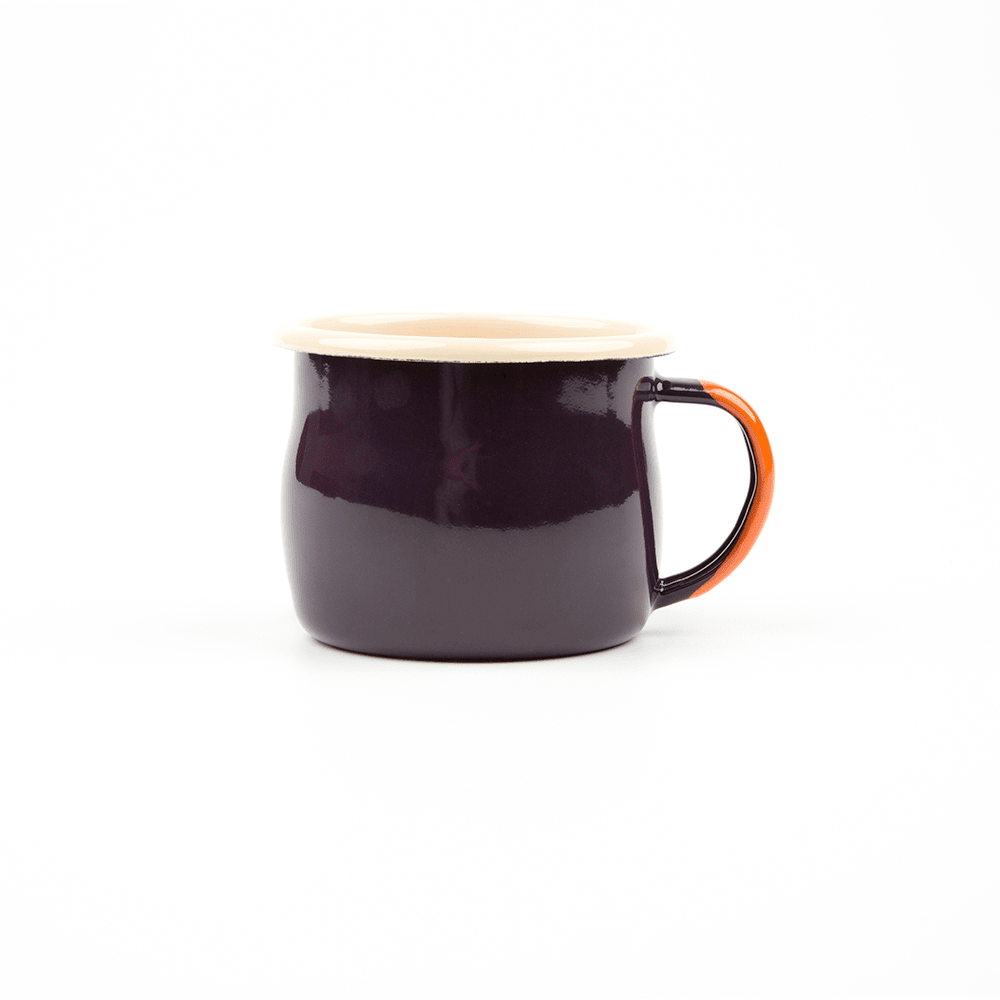 KEYWAY | Emalco - Badlands Bellied Enamel Mug, Handcrafted by Artisans in Poland, Bottom Print View